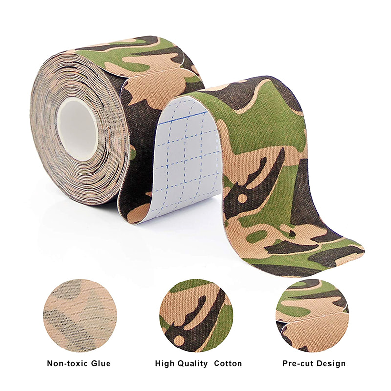 Produsent av Camo Kinesiology Sports Muskeltape 2,5 cm x 5m - Physio Sticky Kinesiology Tape for støtte og restitusjon