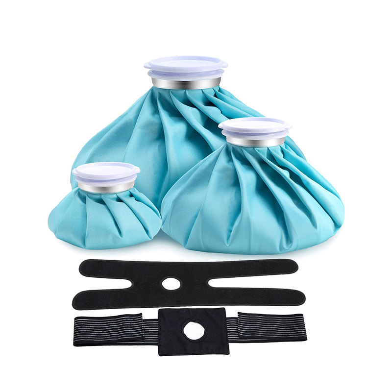 Justerbar gjenbrukbar ispose for skader med 2 wraps 