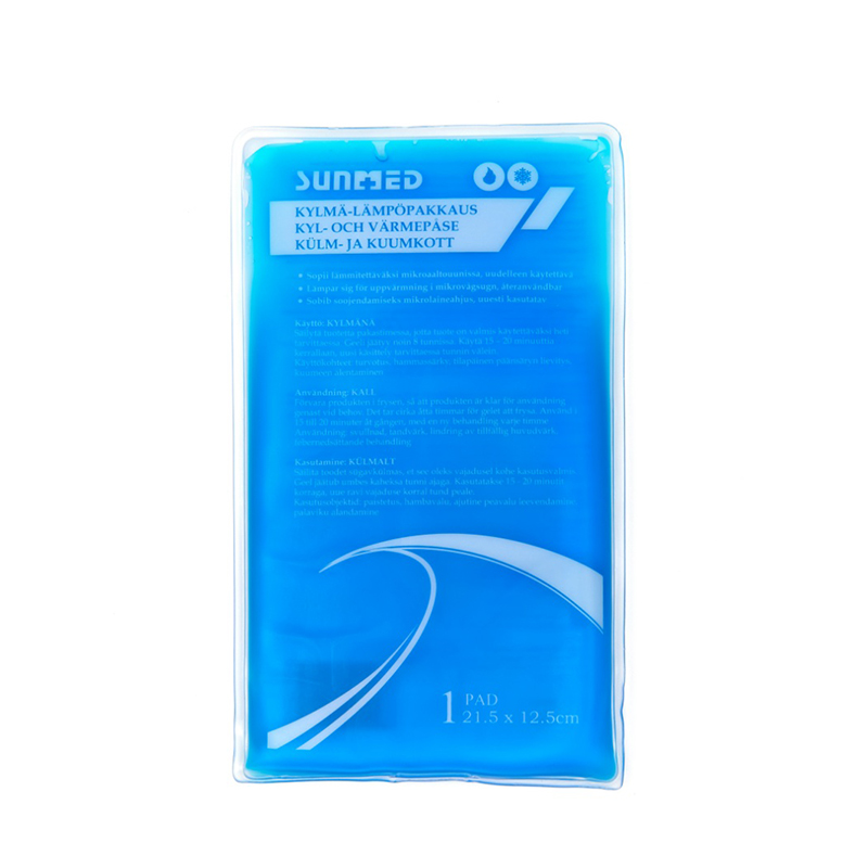 Gjenbrukbar fleksibel myk gel varm og kald pakke for skader 