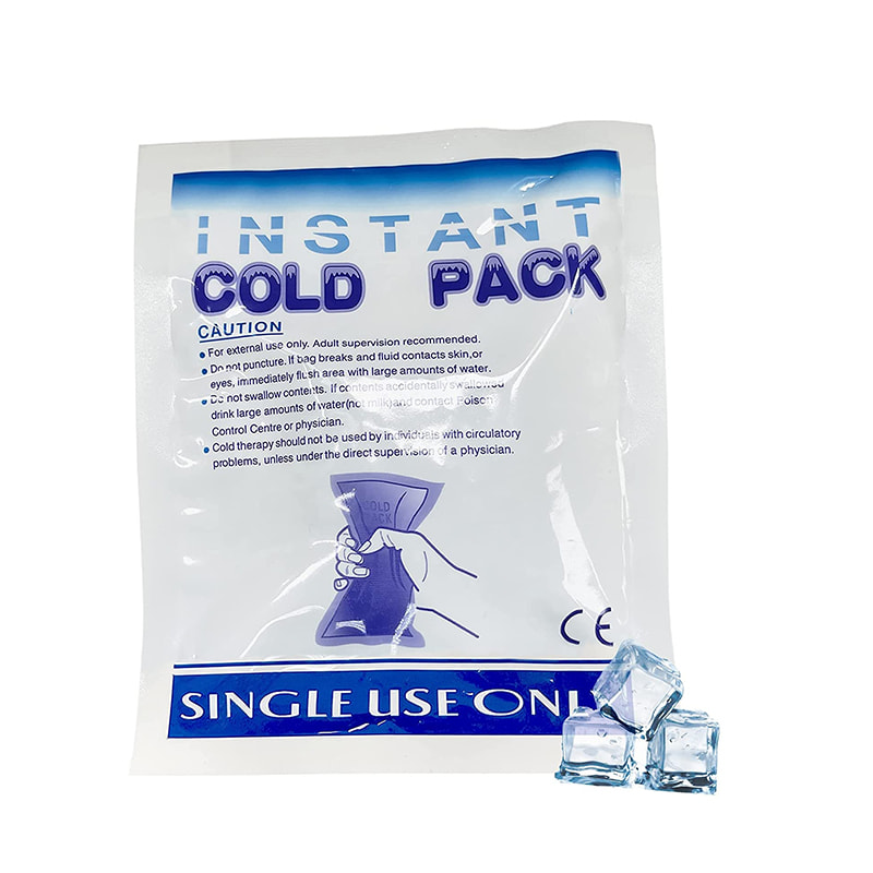 Bærbar førstehjelpskompress Instant Cold Pack for smertelindring 