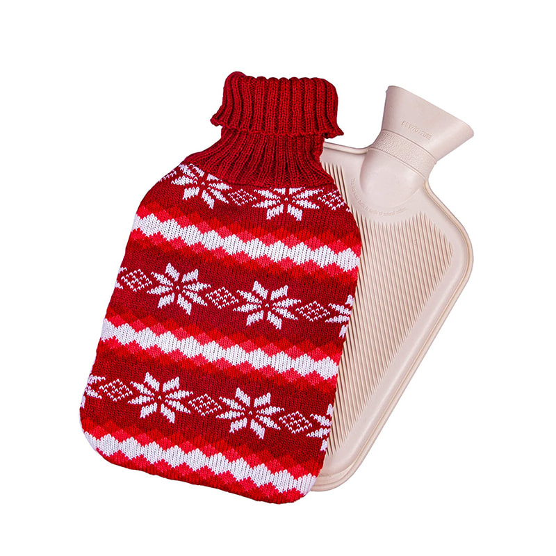 Christmas Snowflake Winter Hot Water Bag for Sengevarmer