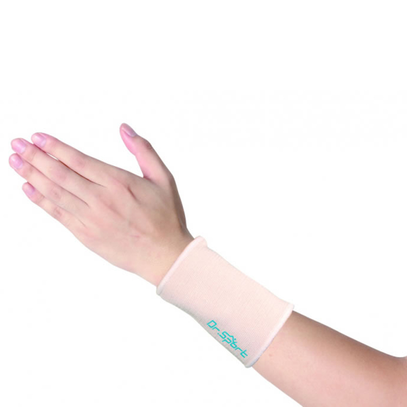 Lett, komfortabel beige sportselastisk støtte for håndleddet 