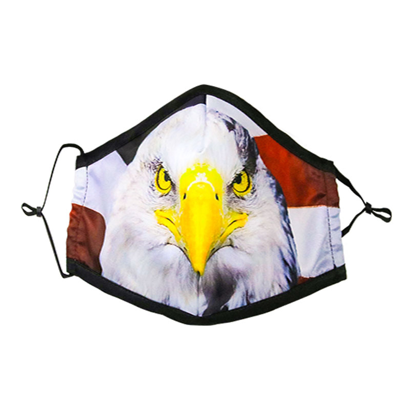 Nyhet Justerbar fullfargeutskrift 3 Layer Anti Pollution Cotton Mask 