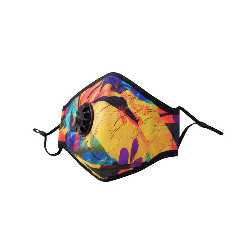 Justerbar pustende gjenbrukbar kunstmaleri bomullsmaske med filter 