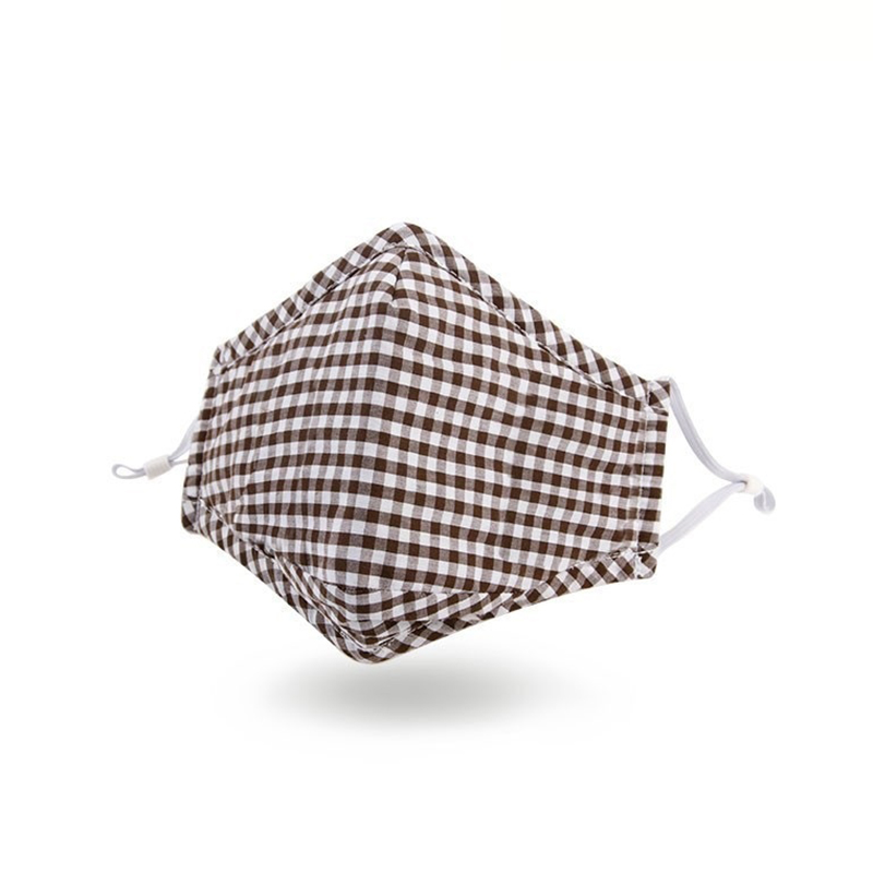 Fargerik anti-støv pustende beskyttende bomullsmaske med filter 