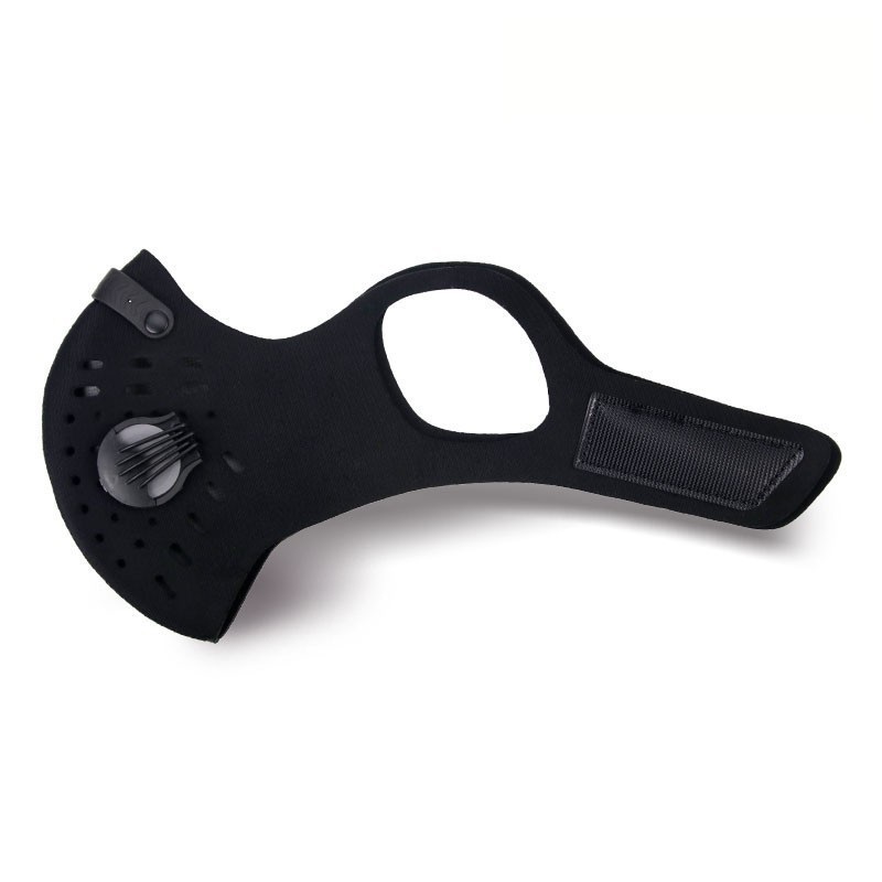 Anti-forurensning støvtett ansiktssykkelmaske med filter og ventil 