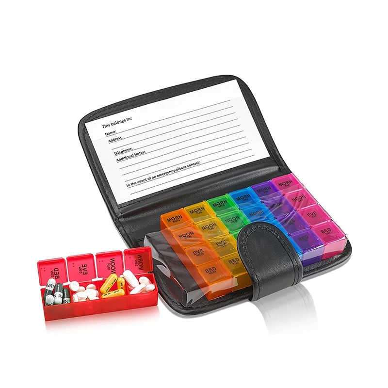 Reseptbelagt medisin lommebok Pilleboks for fiskeolje 