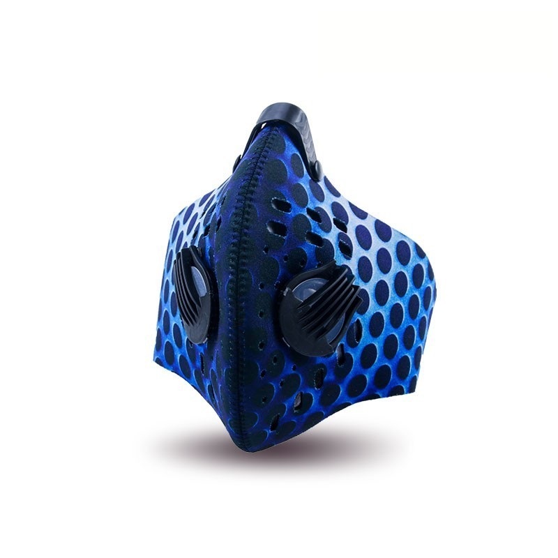 Gjenbrukbar pustende ansiktsmaske med filtre for fotturer 