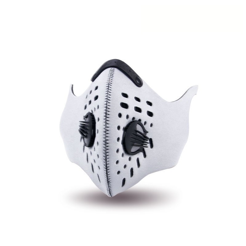 Vinterkaldsikker vindtett sykkelmaske med filtre og ventil