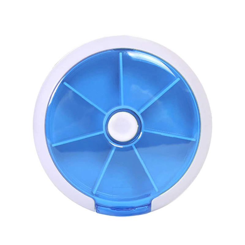 Trykkknapp Roter ukentlig pilleplanlegger med 7 rom 