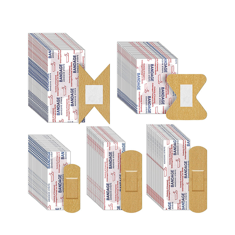 Førstehjelp fleksibelt stoffklebende bandasje for mindre skraper