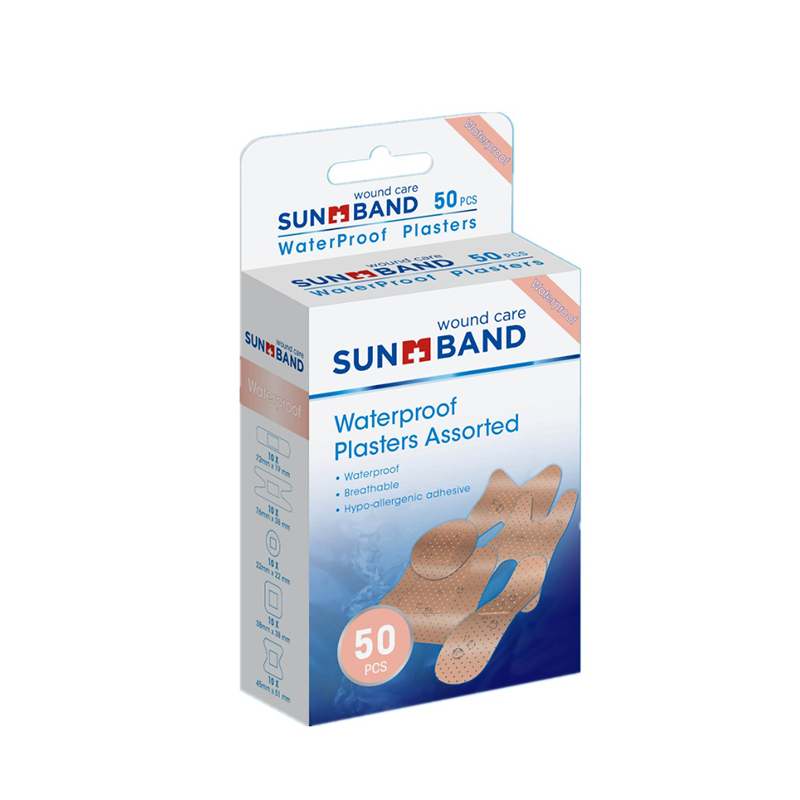 Assortert pustende vanntett plaster for sårpleie 