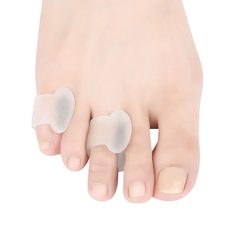 Gjennomsiktig Gel Pinky Toe Separator for krøllede overlappende tær 