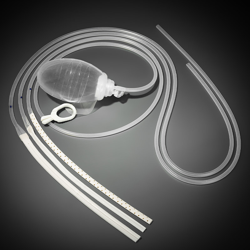 Silikon sårdreneringssystem