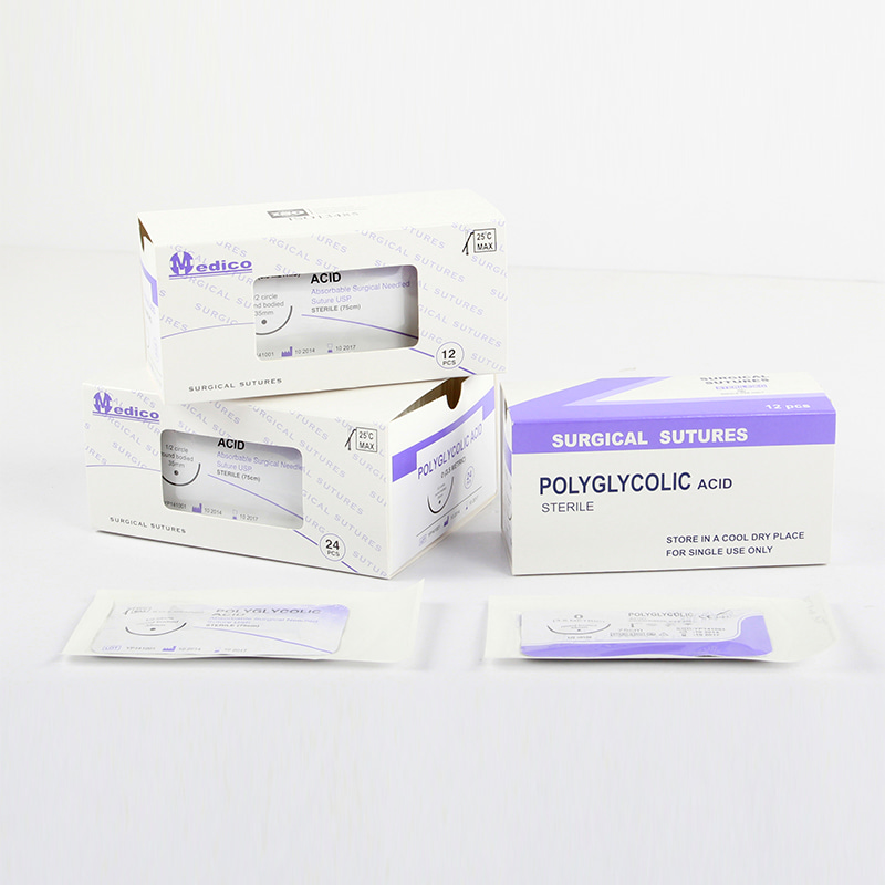 Absorberbare kirurgiske suturer POLYGLYCOLICACID (PGA)