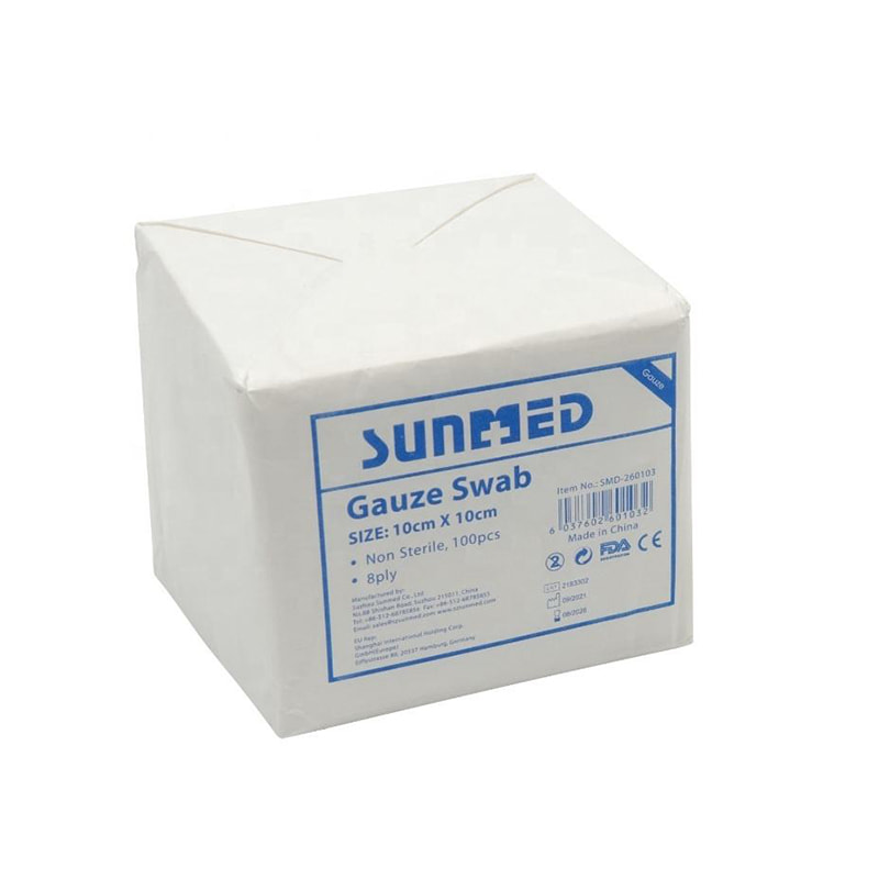Engangs medisinsk absorberende steril bomullsgasserviett